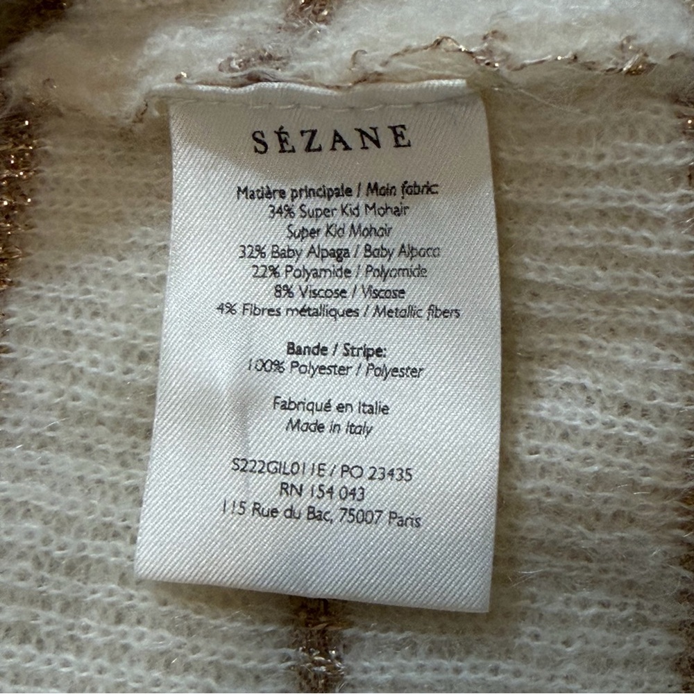 Sézane Gaspard Cardigan Mohair Alpaca Blend - Picture 12 of 14